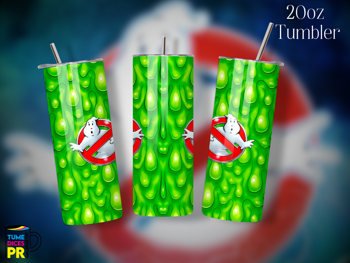 Tumbler Ghostbusters Skinny 20 oz | Personalizable | Mantiene frío y calor