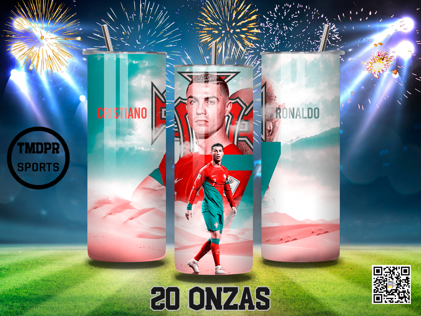 CRISTIANO RONALDO Skinny Tumblers