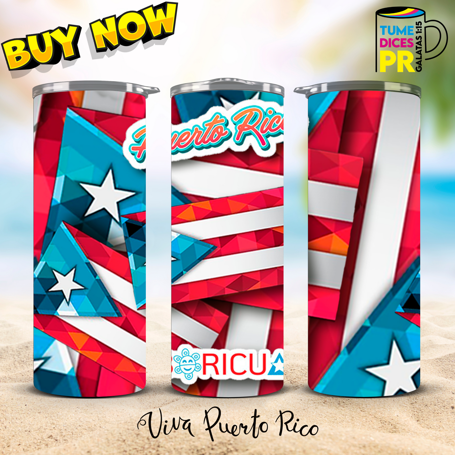 PUERTO RICO 2 Skinny Tumbler