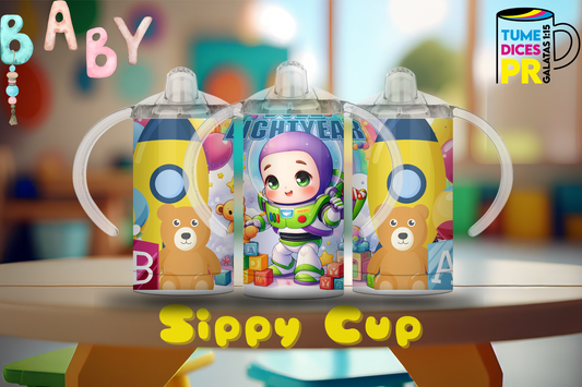 Sippy Cup Buzz Lightyear bebé 2 12 oz | Acero inoxidable | Con sorbeto