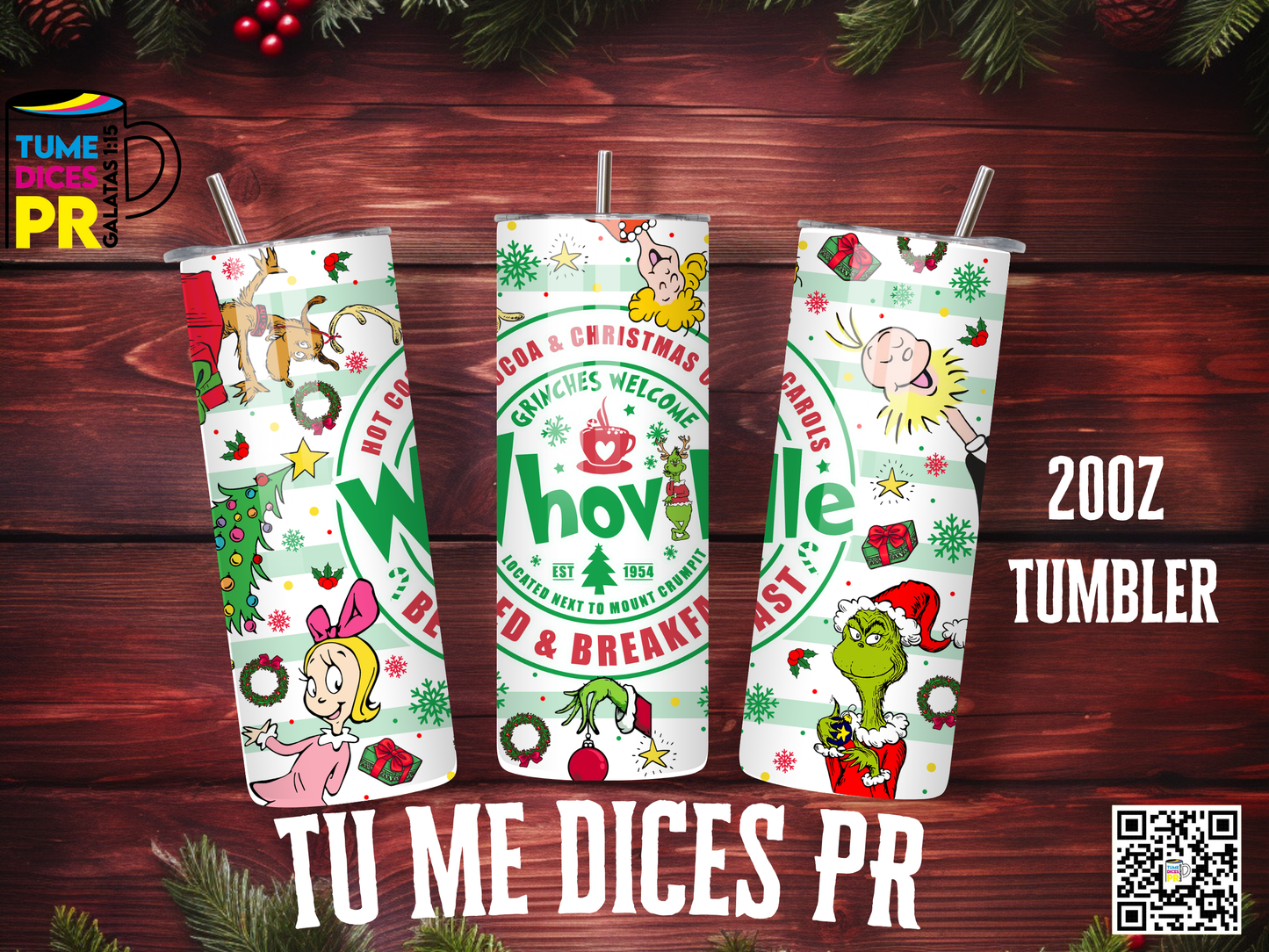 NAVIDAD 3 Skinny Tumbler