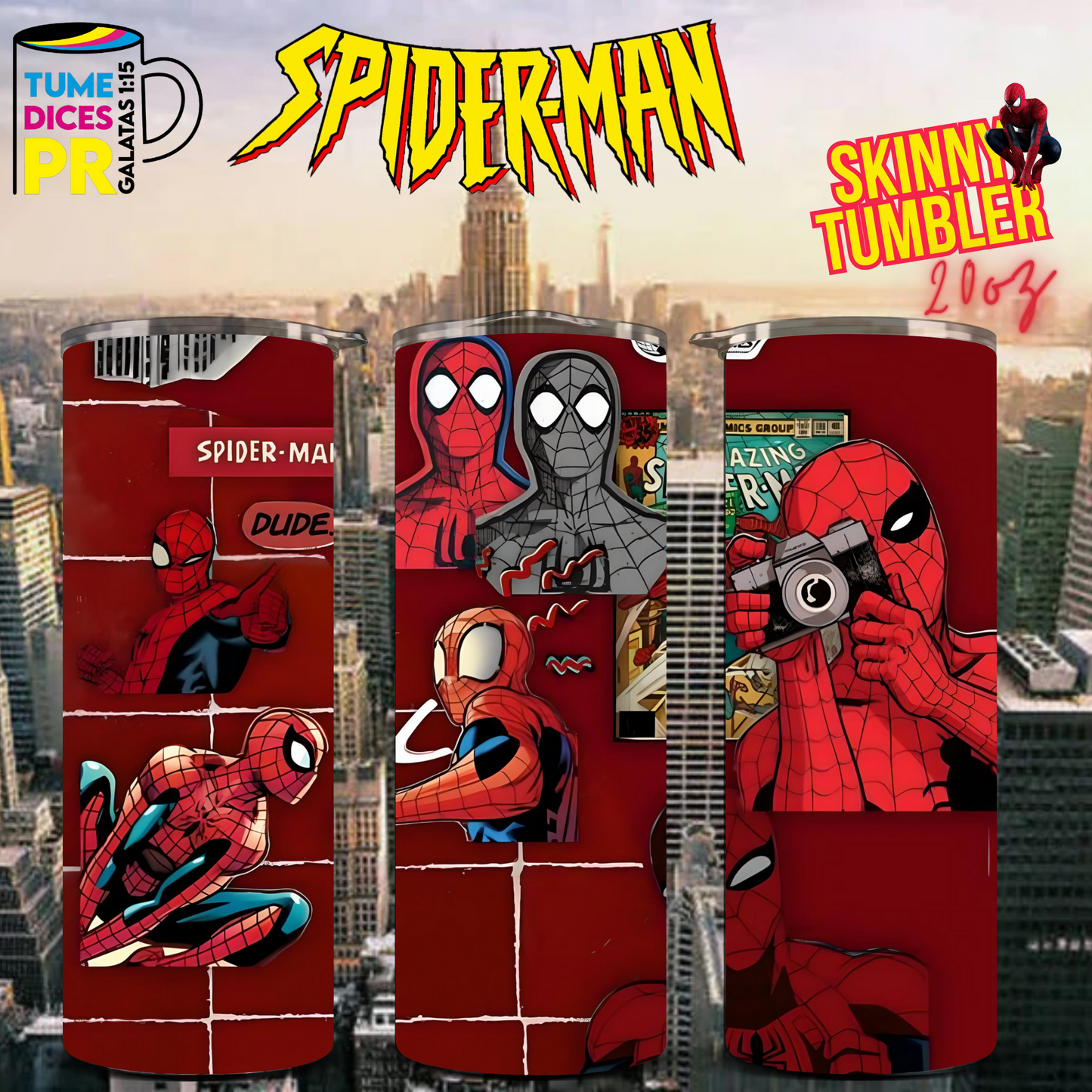 SPIDERMAN 2 Skinny Tumbler