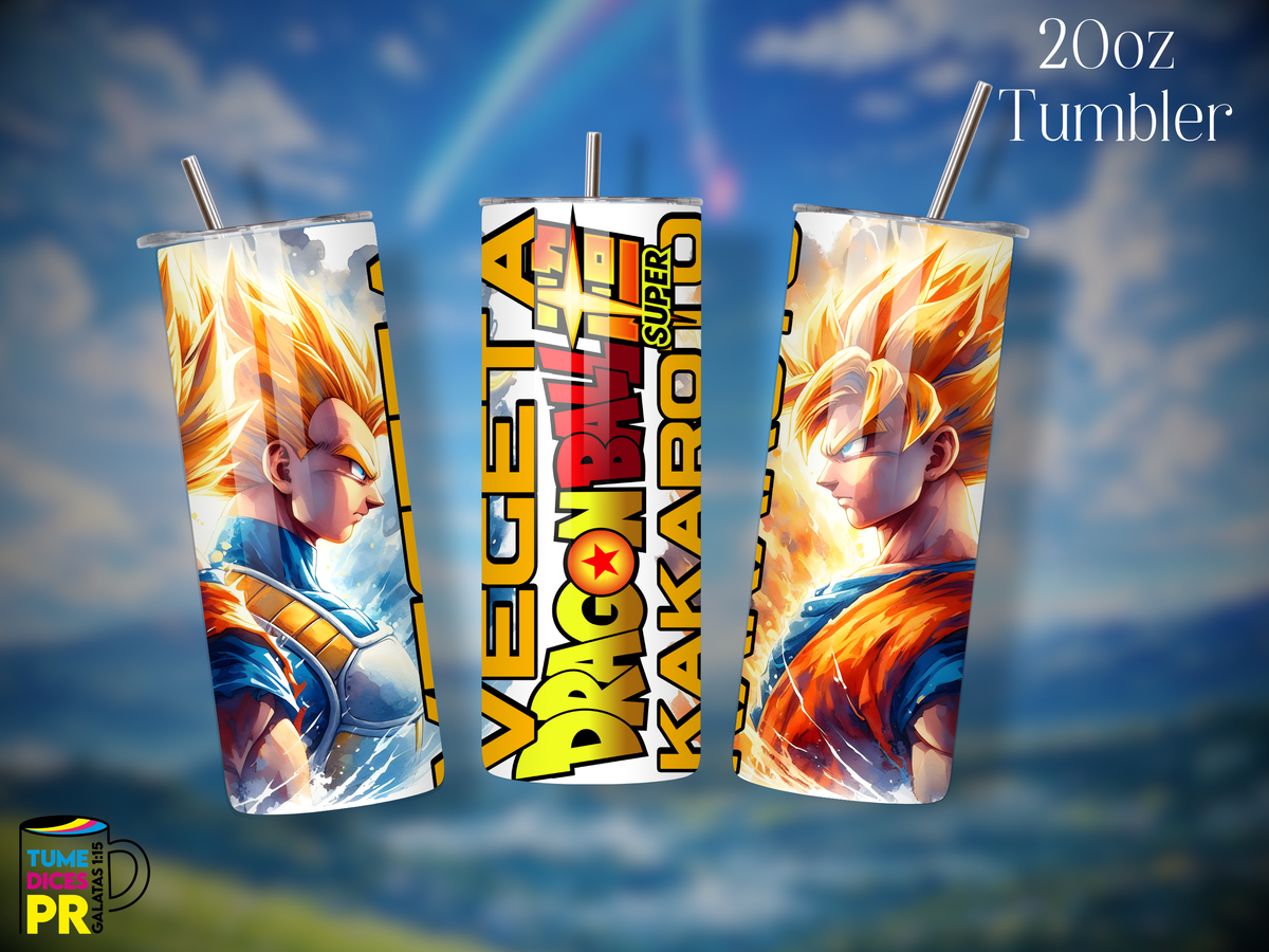 Tumbler Anime 2 Skinny 20 oz | Personalizable | Mantiene frío y calor