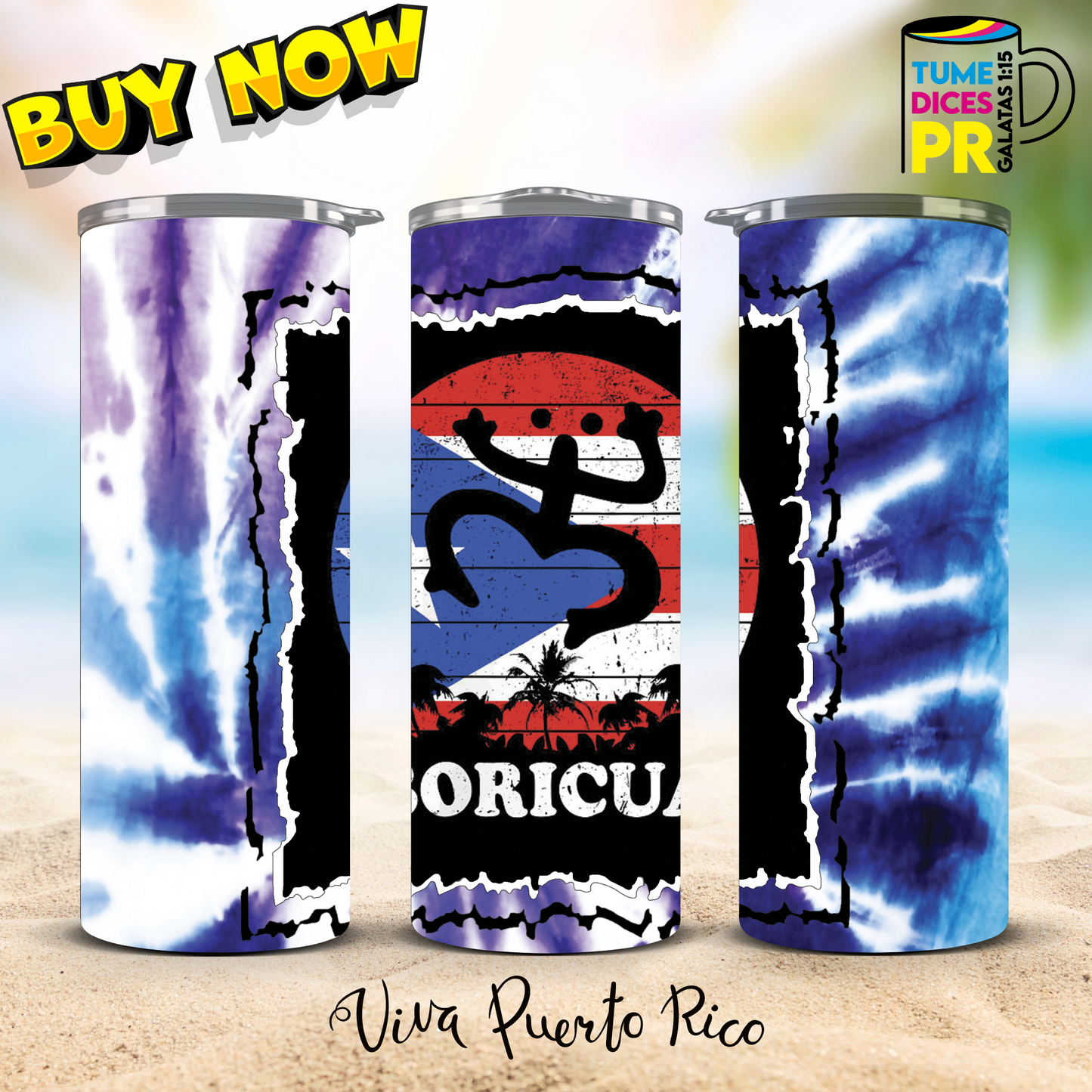 PUERTO RICO 2 Skinny Tumbler