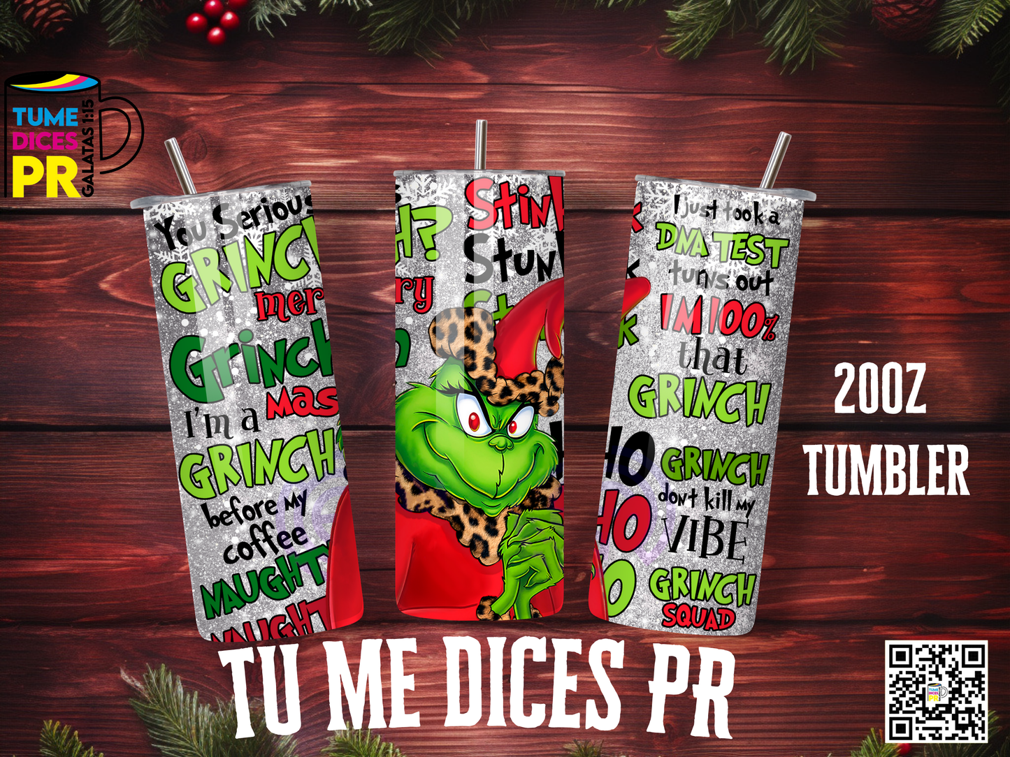NAVIDAD 3 Skinny Tumbler