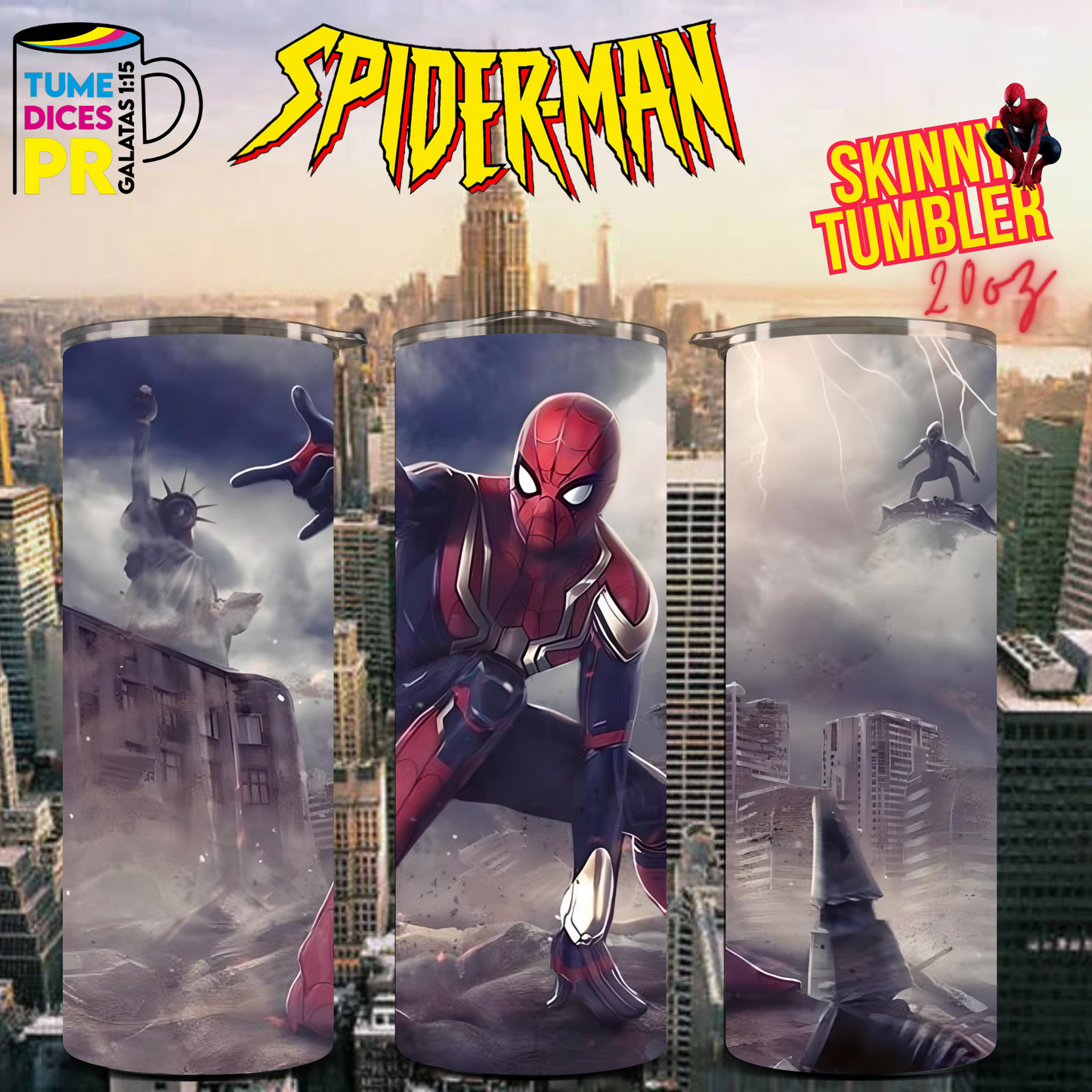 SPIDERMAN 2 Skinny Tumbler