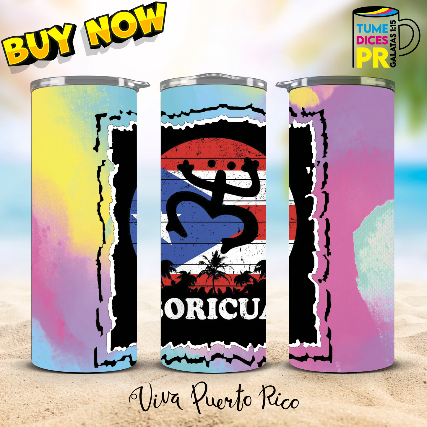 PUERTO RICO 2 Skinny Tumbler