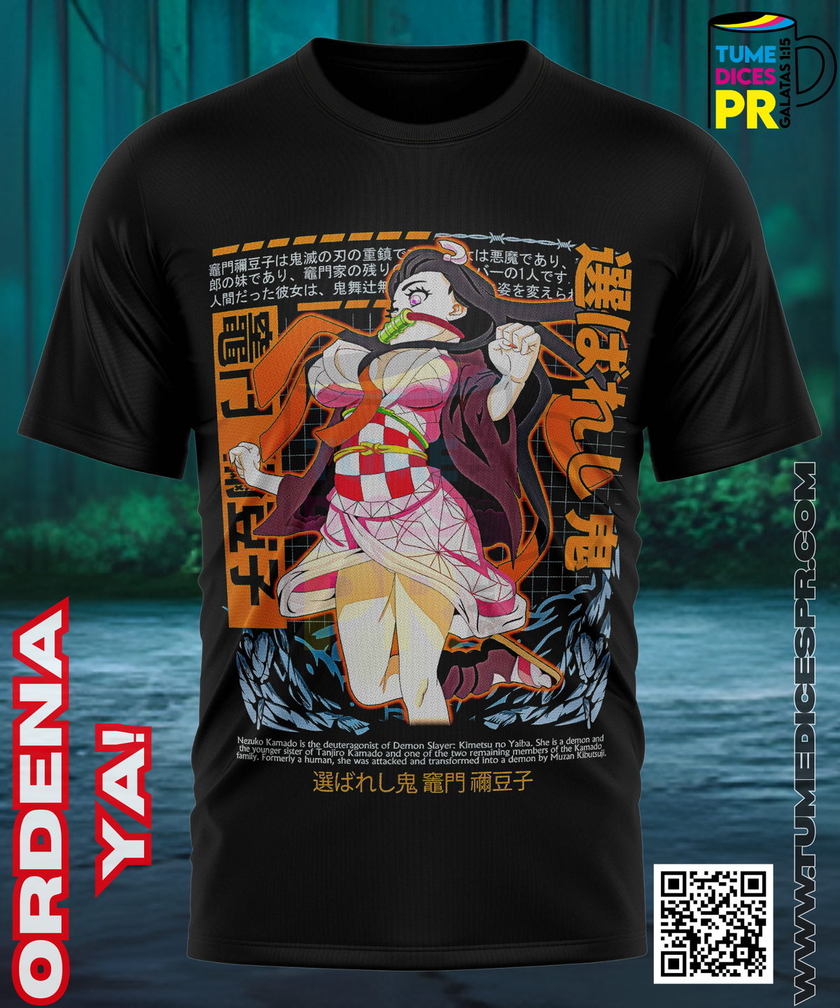Camiseta DEMON SLAYER 2 | Algodón y poliéster | Tallas S–XL
