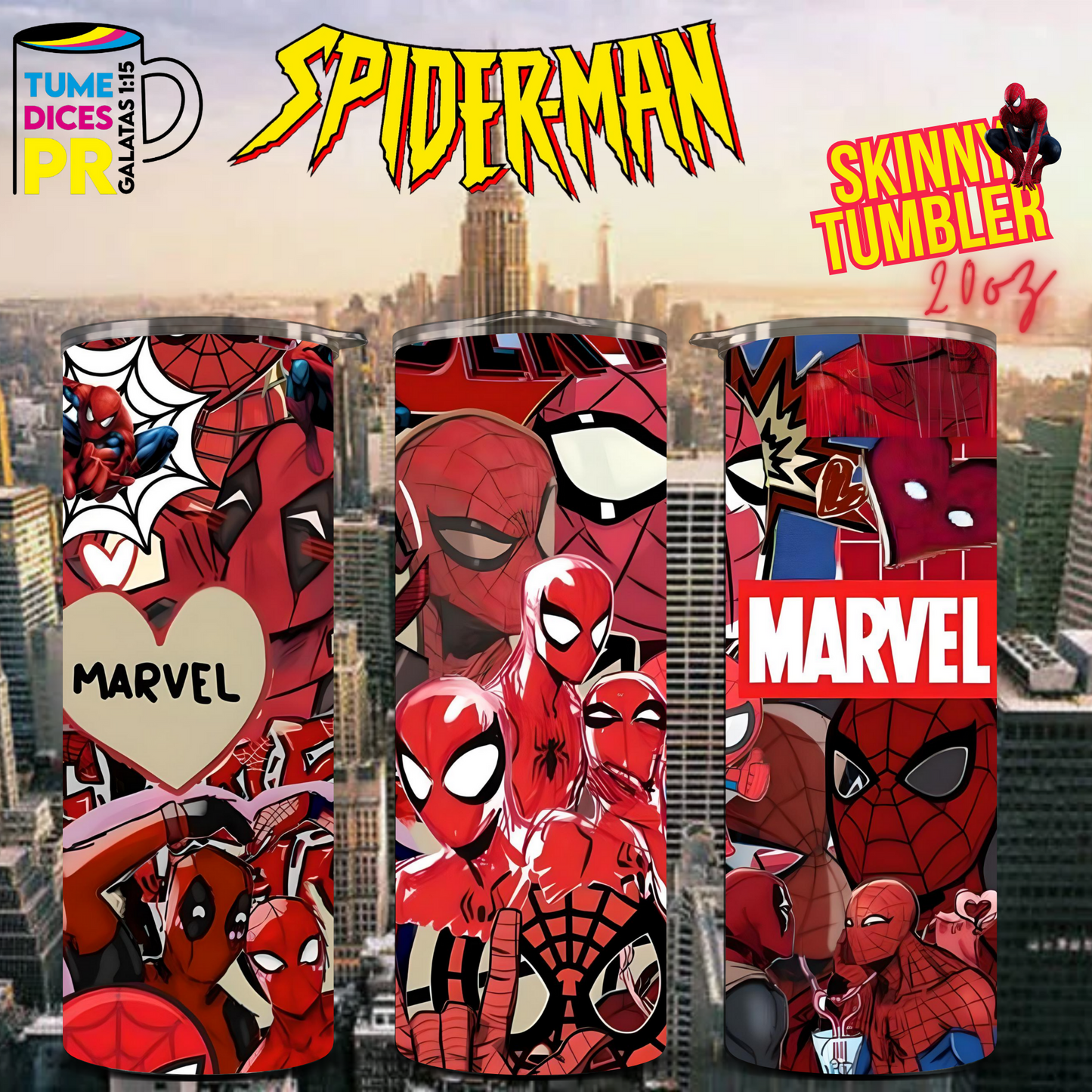 SPIDERMAN 2 Skinny Tumbler