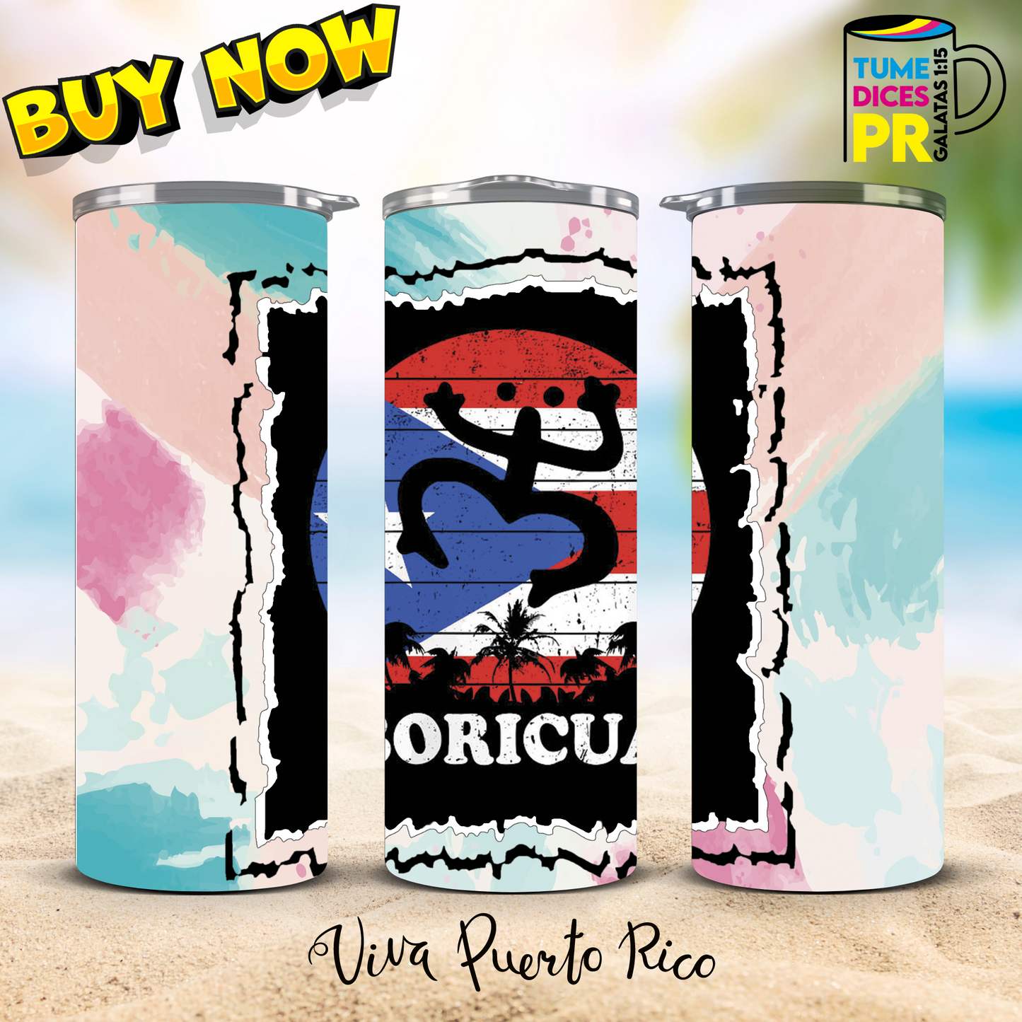 PUERTO RICO 2 Skinny Tumbler