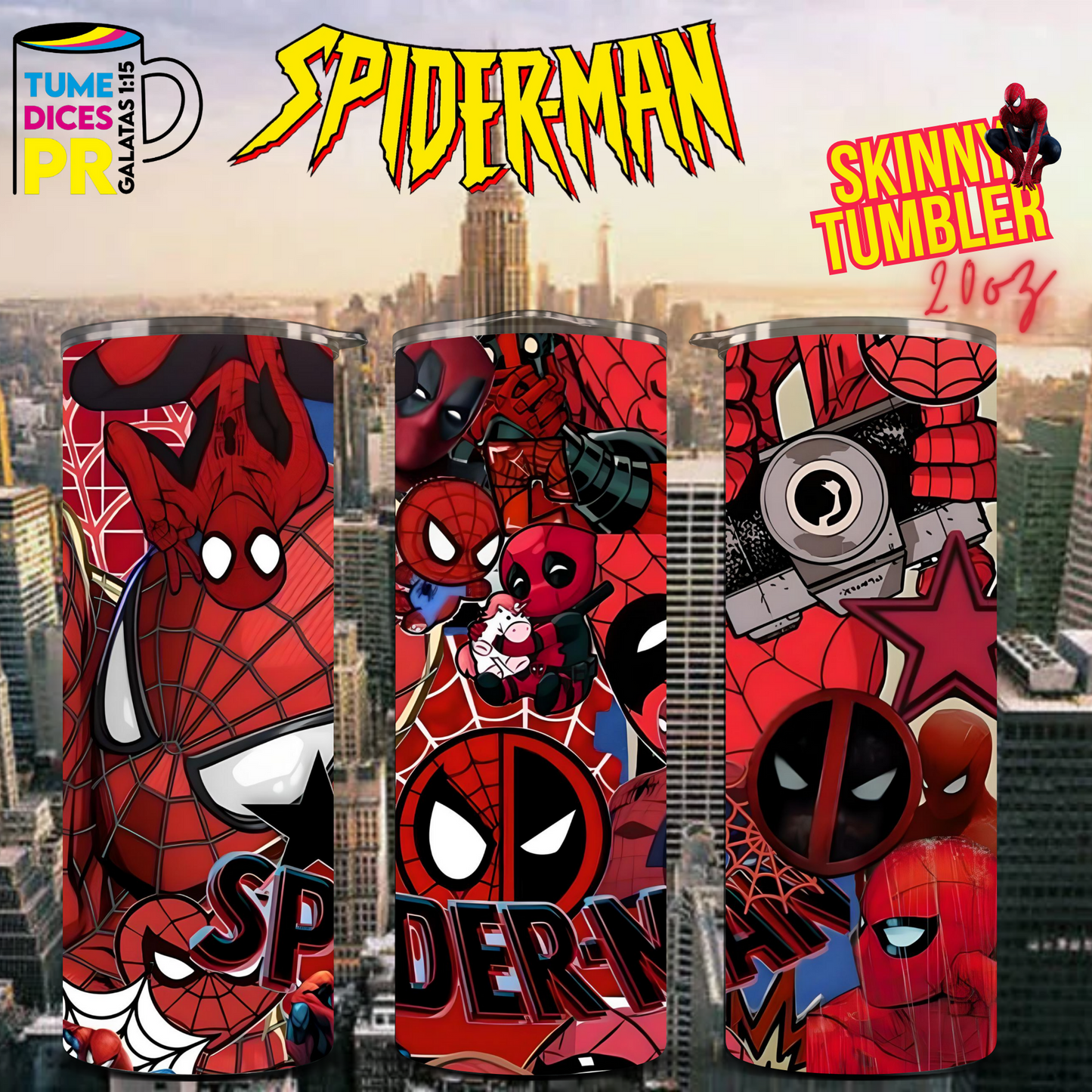 SPIDERMAN 2 Skinny Tumbler