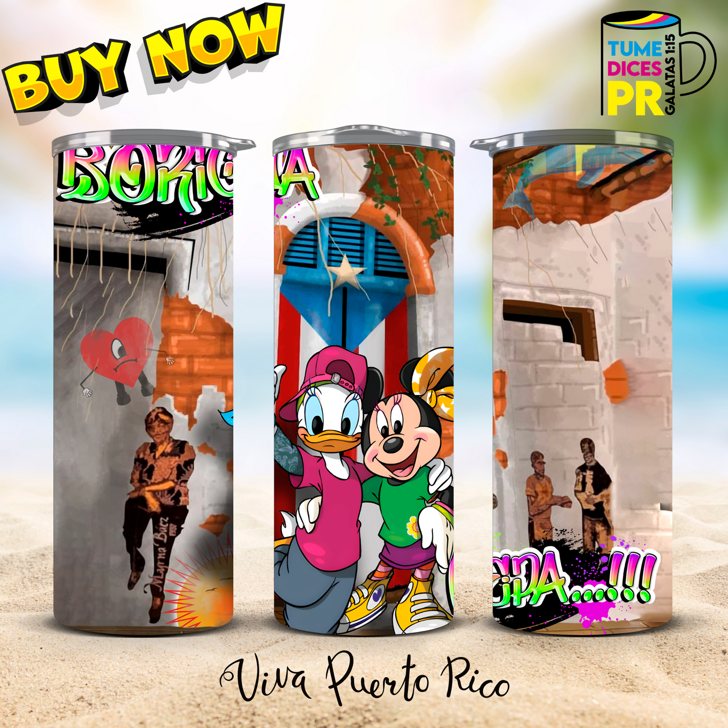 PUERTO RICO 2 Skinny Tumbler