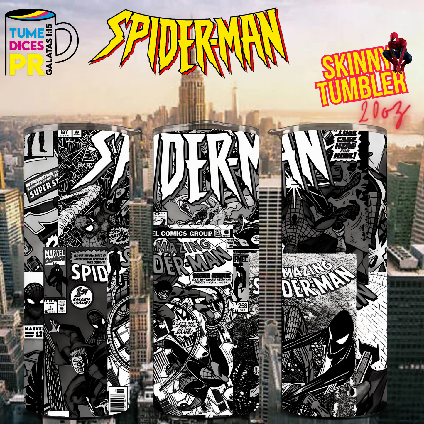 SPIDERMAN 2 Skinny Tumbler