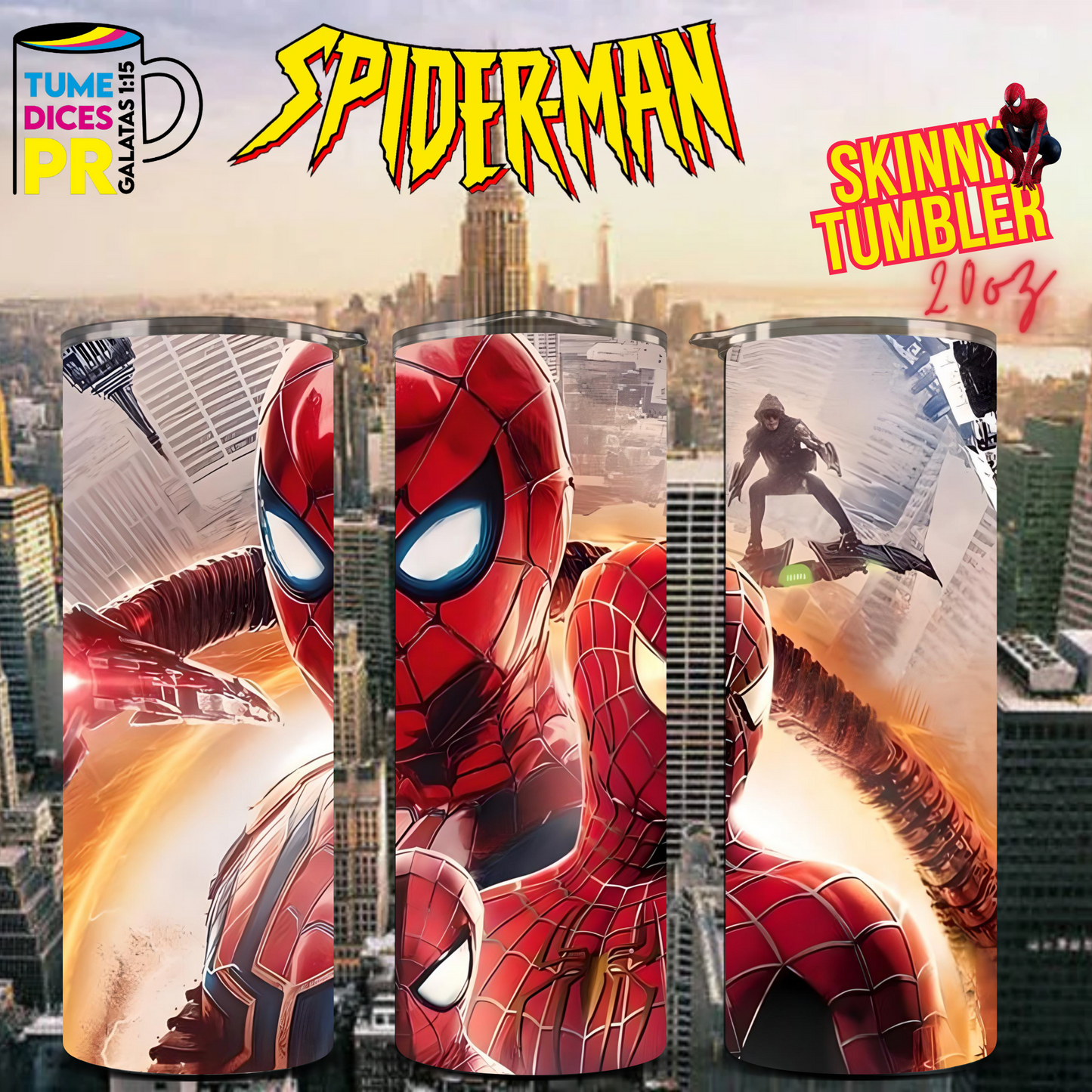 SPIDERMAN 2 Skinny Tumbler