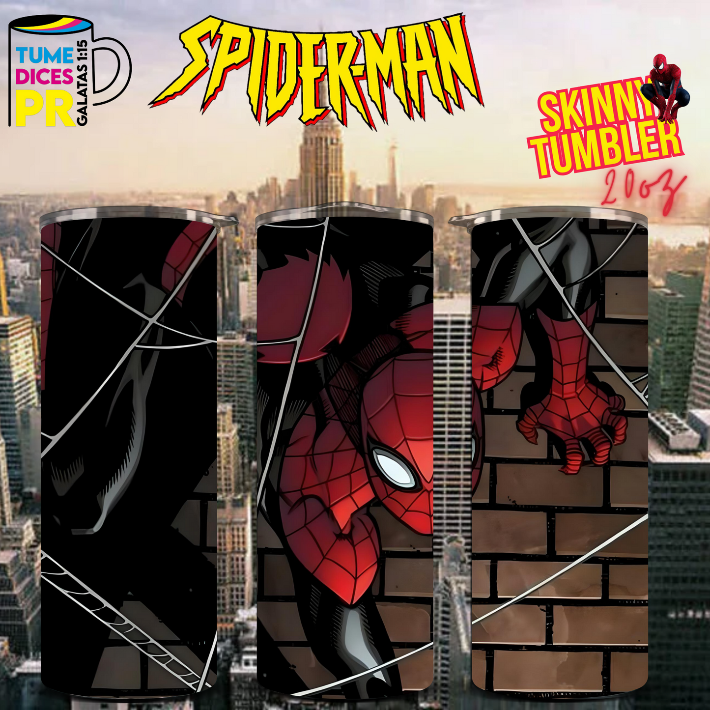 SPIDERMAN 2 Skinny Tumbler