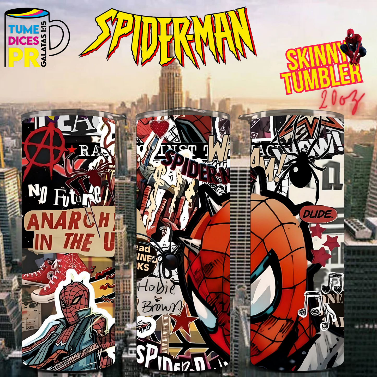SPIDERMAN 2 Skinny Tumbler