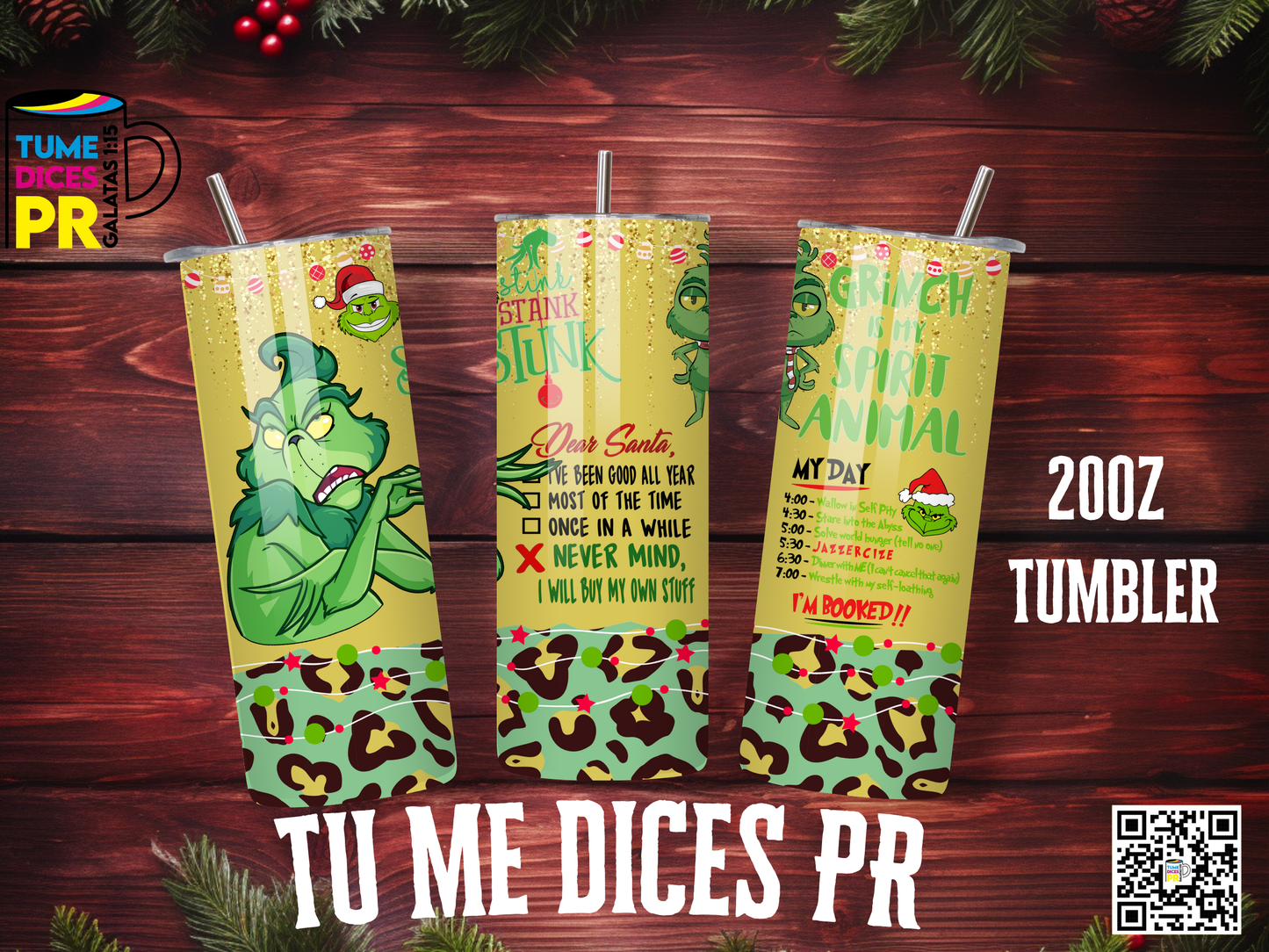 NAVIDAD 3 Skinny Tumbler