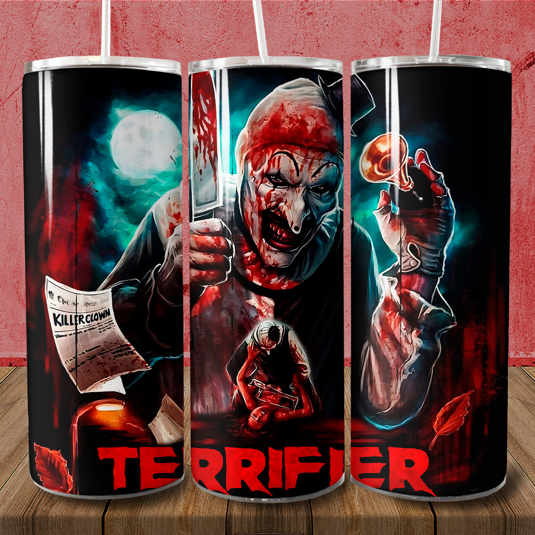 Terrifier Skinny Tumbler