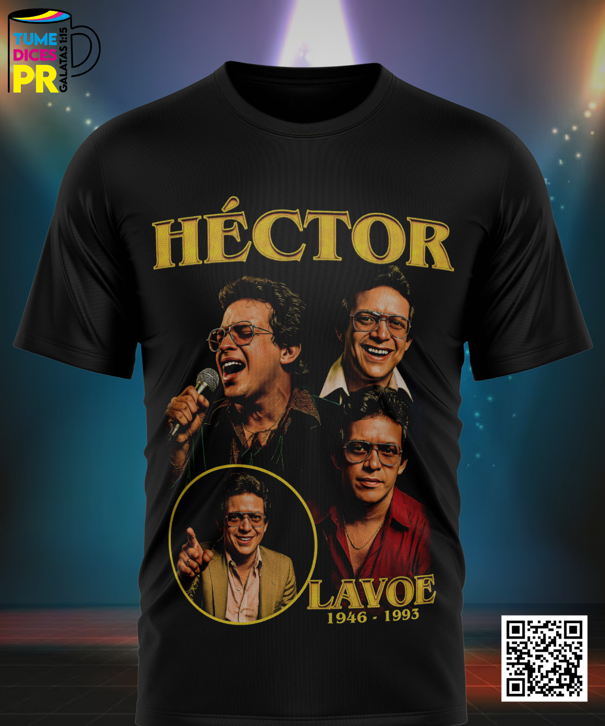 Camiseta HECTOR LAVOE | Algodón y poliéster | Tallas S–XL