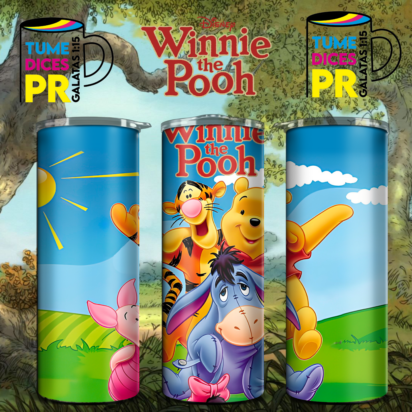 WINNIE THE POOH Skinny Tumbler