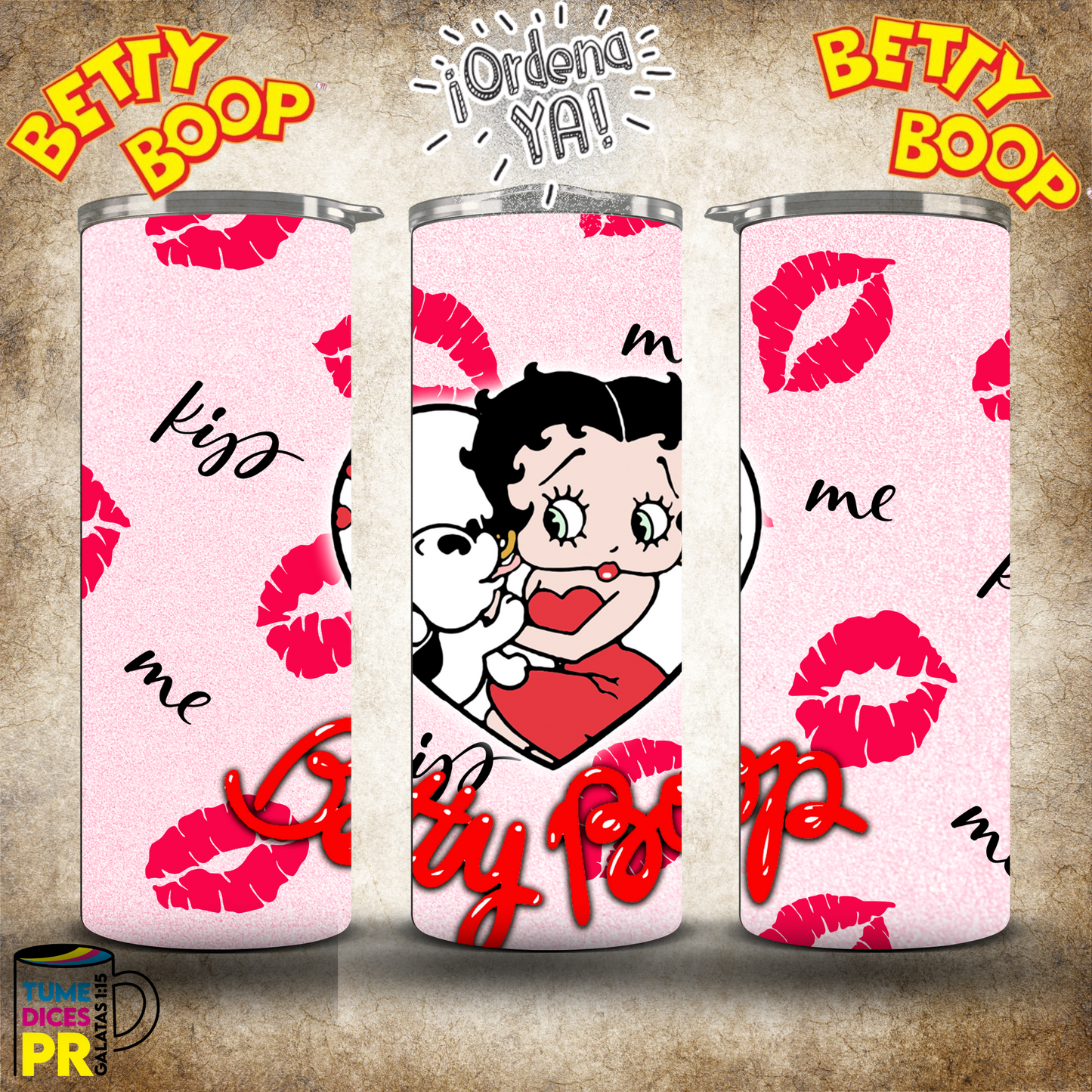 BETTY BOOP Skinny Tumbler