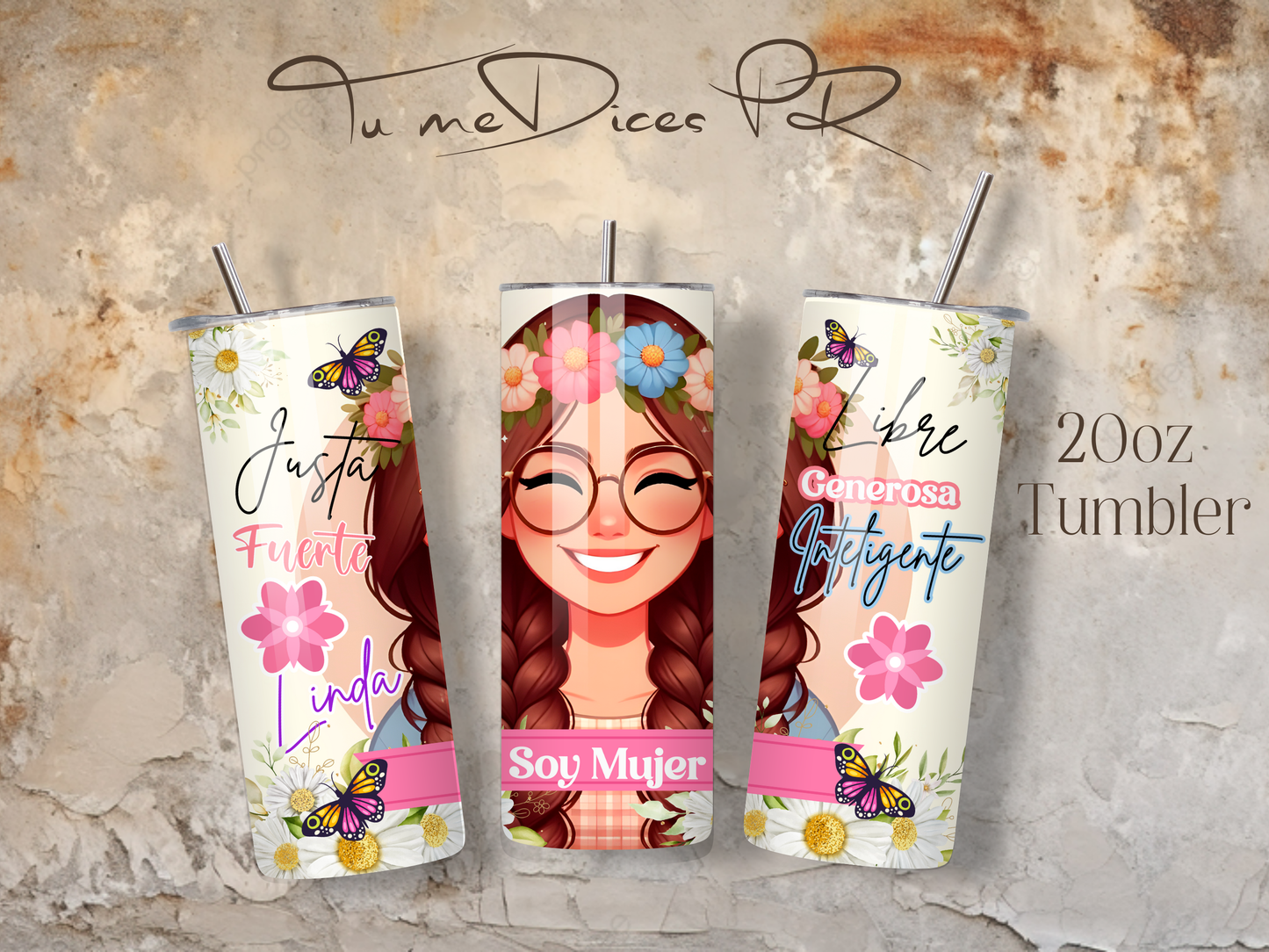 MENSAJES POSITIVOS Skinny Tumbler