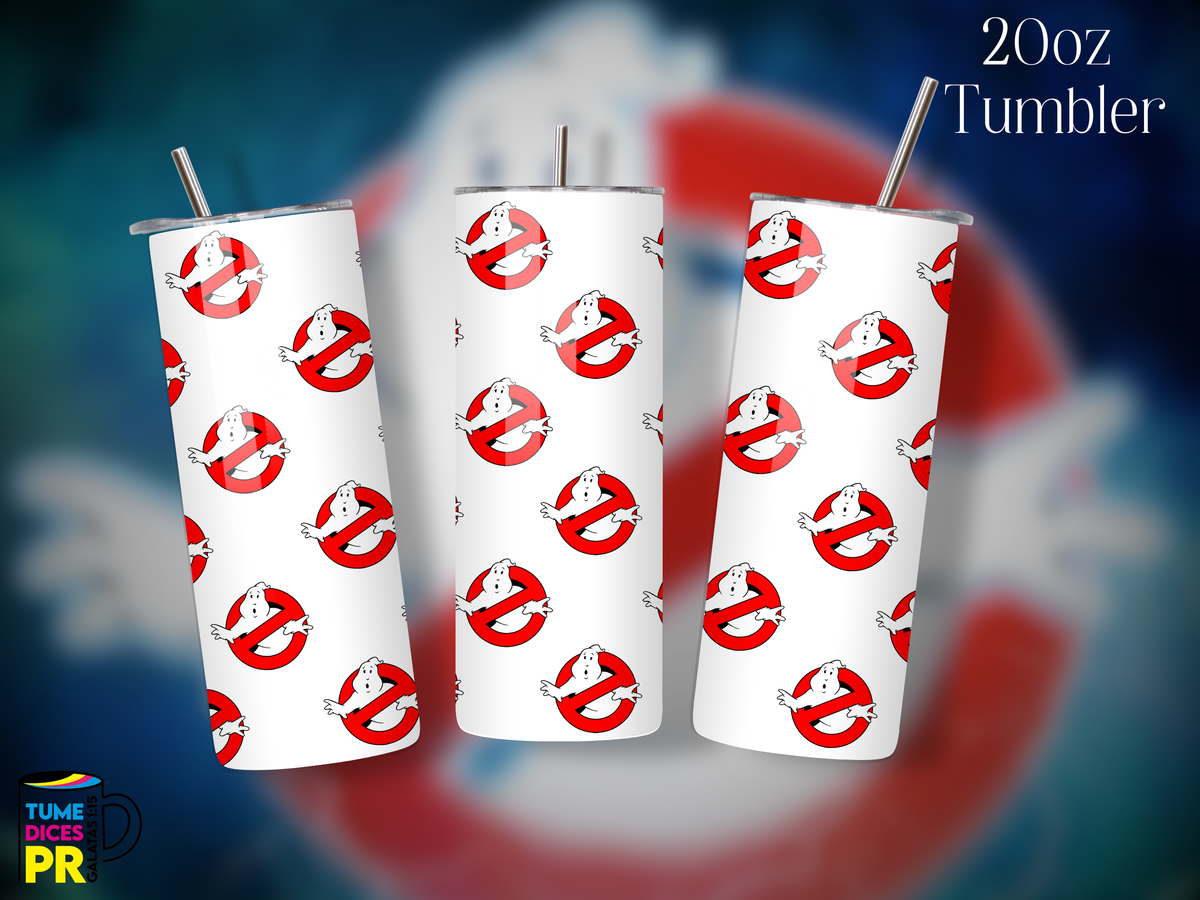 Tumbler Ghostbusters Skinny 20 oz | Personalizable | Mantiene frío y calor