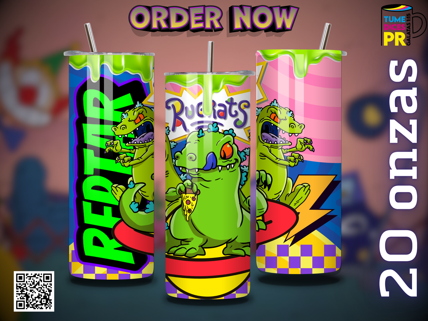 RUGRATS Skinny Tumbler