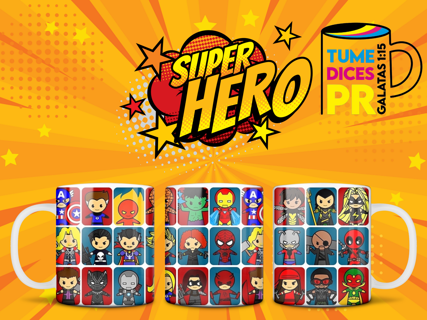 Taza Super Heroes 2