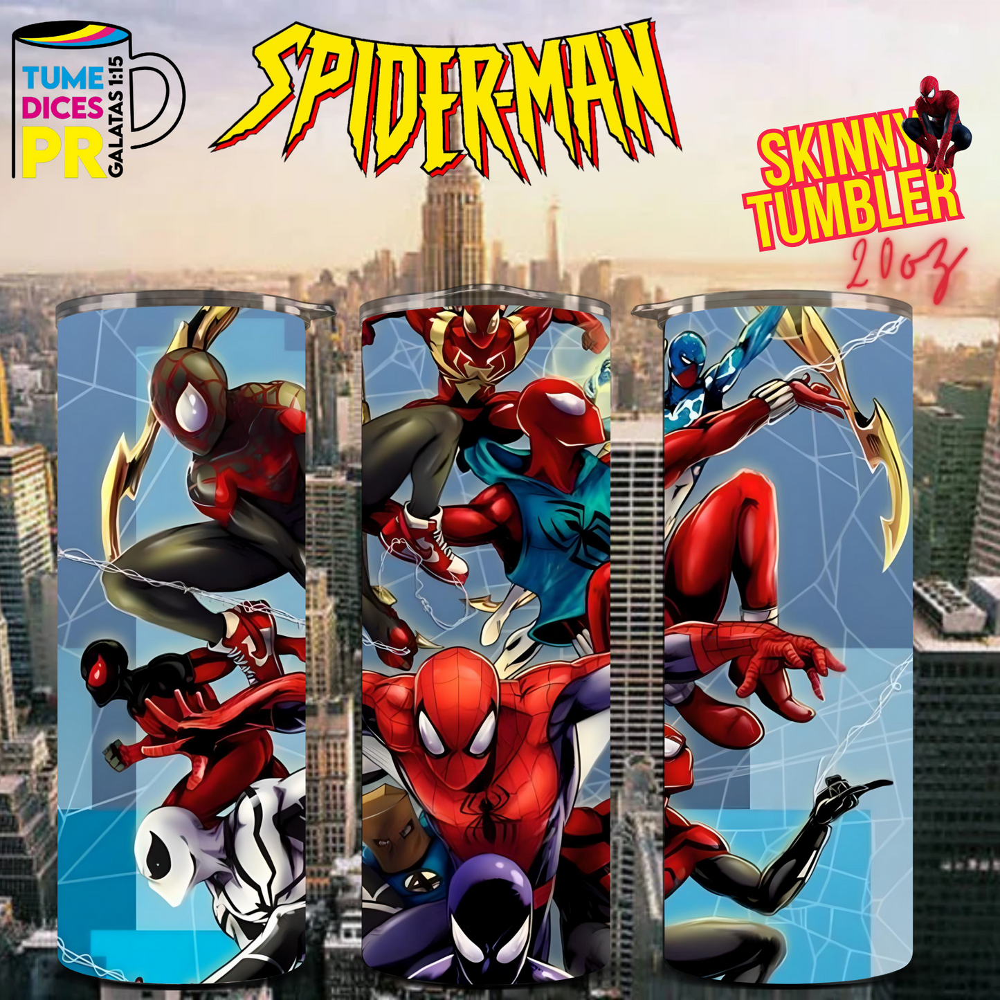 SPIDERMAN 2 Skinny Tumbler