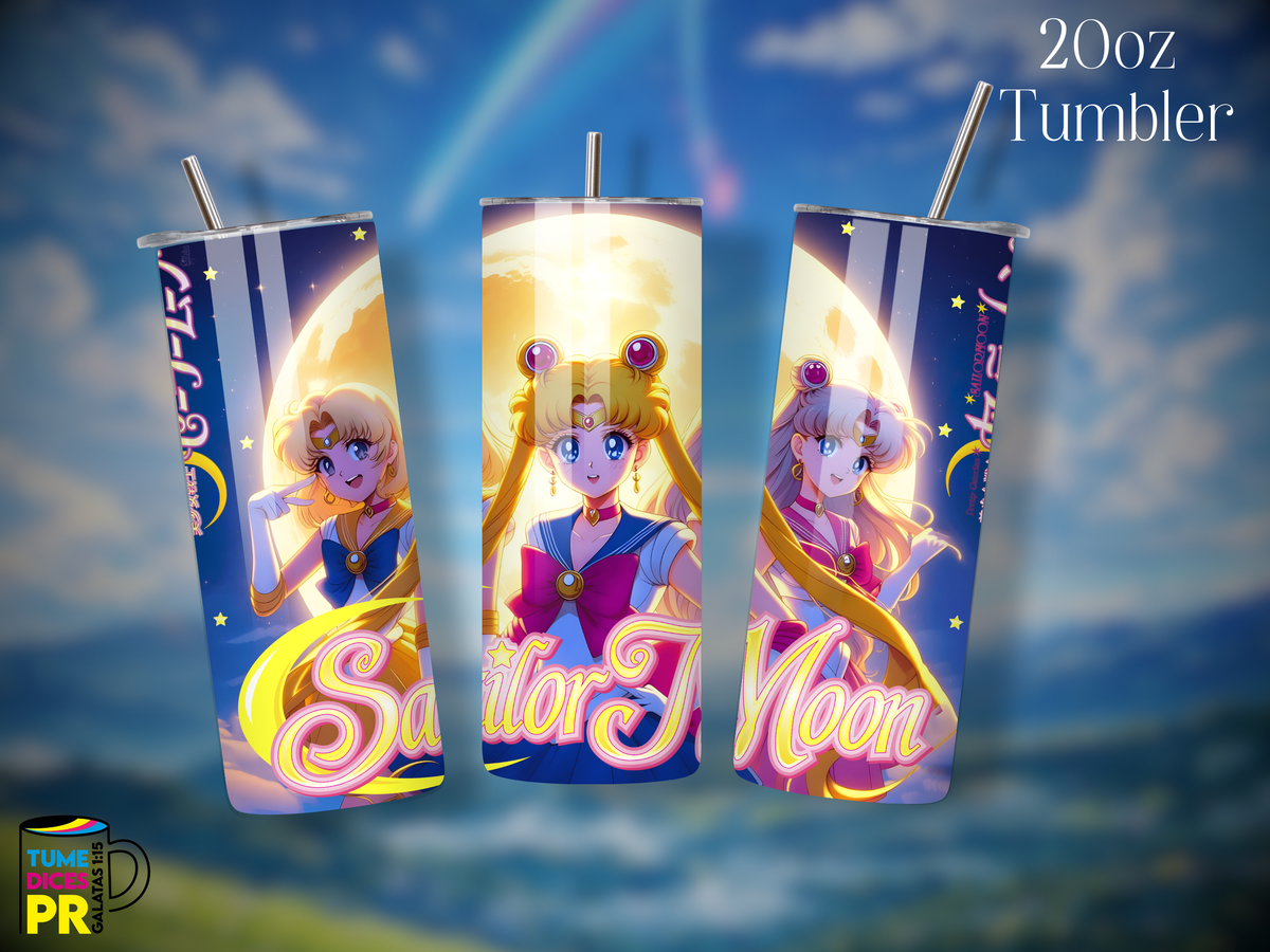 Tumbler Anime 2 Skinny 20 oz | Personalizable | Mantiene frío y calor