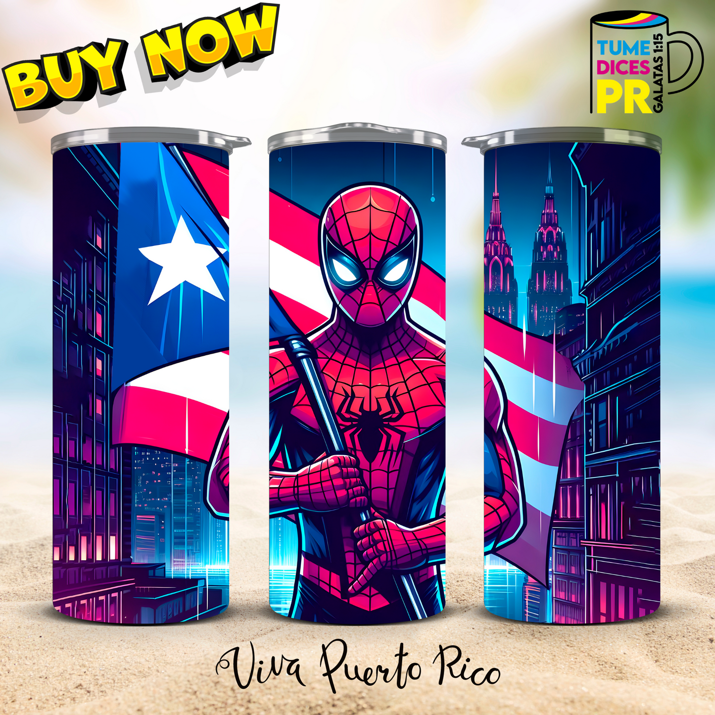 PUERTO RICO 2 Skinny Tumbler