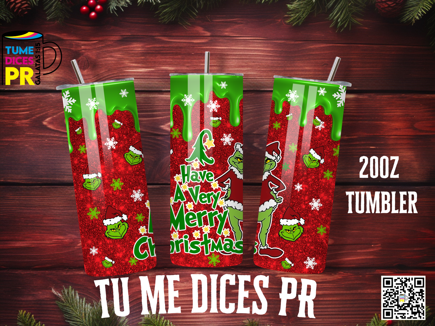 NAVIDAD 3 Skinny Tumbler