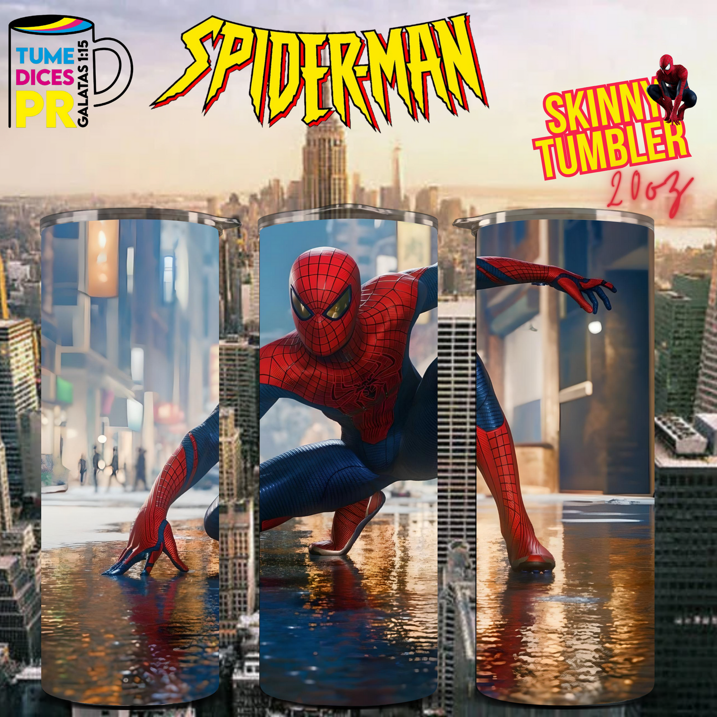 SPIDERMAN 2 Skinny Tumbler