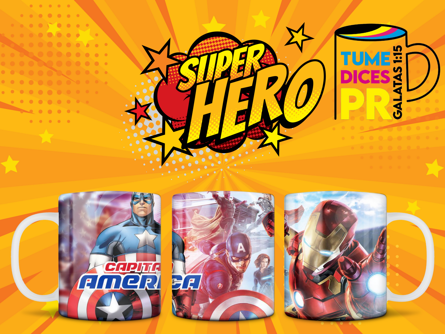 Taza Super Heroes 2