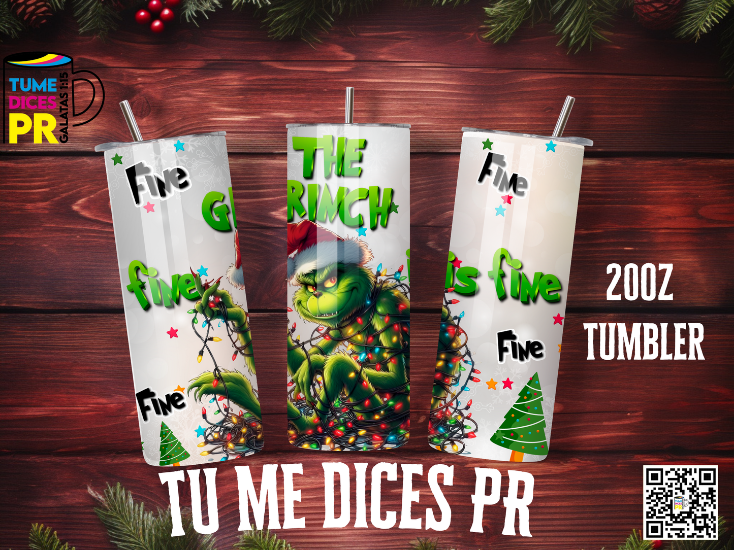 NAVIDAD 3 Skinny Tumbler