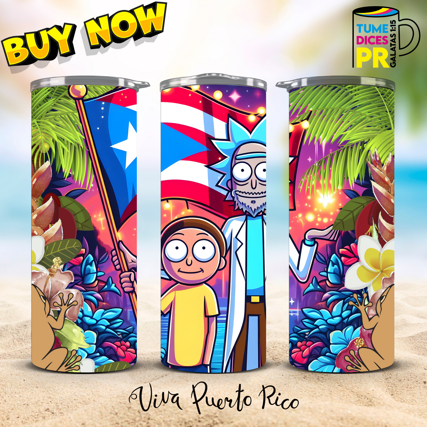 PUERTO RICO 2 Skinny Tumbler