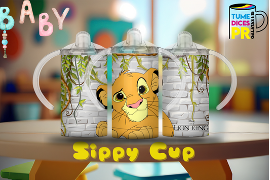 Sippy Cup El Rey León Simba 12 oz | Acero inoxidable | Con sorbeto