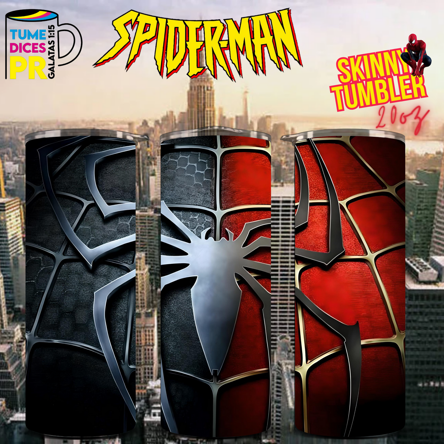 SPIDERMAN 2 Skinny Tumbler