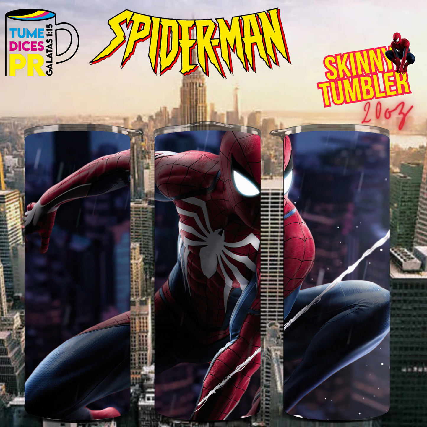 SPIDERMAN 2 Skinny Tumbler