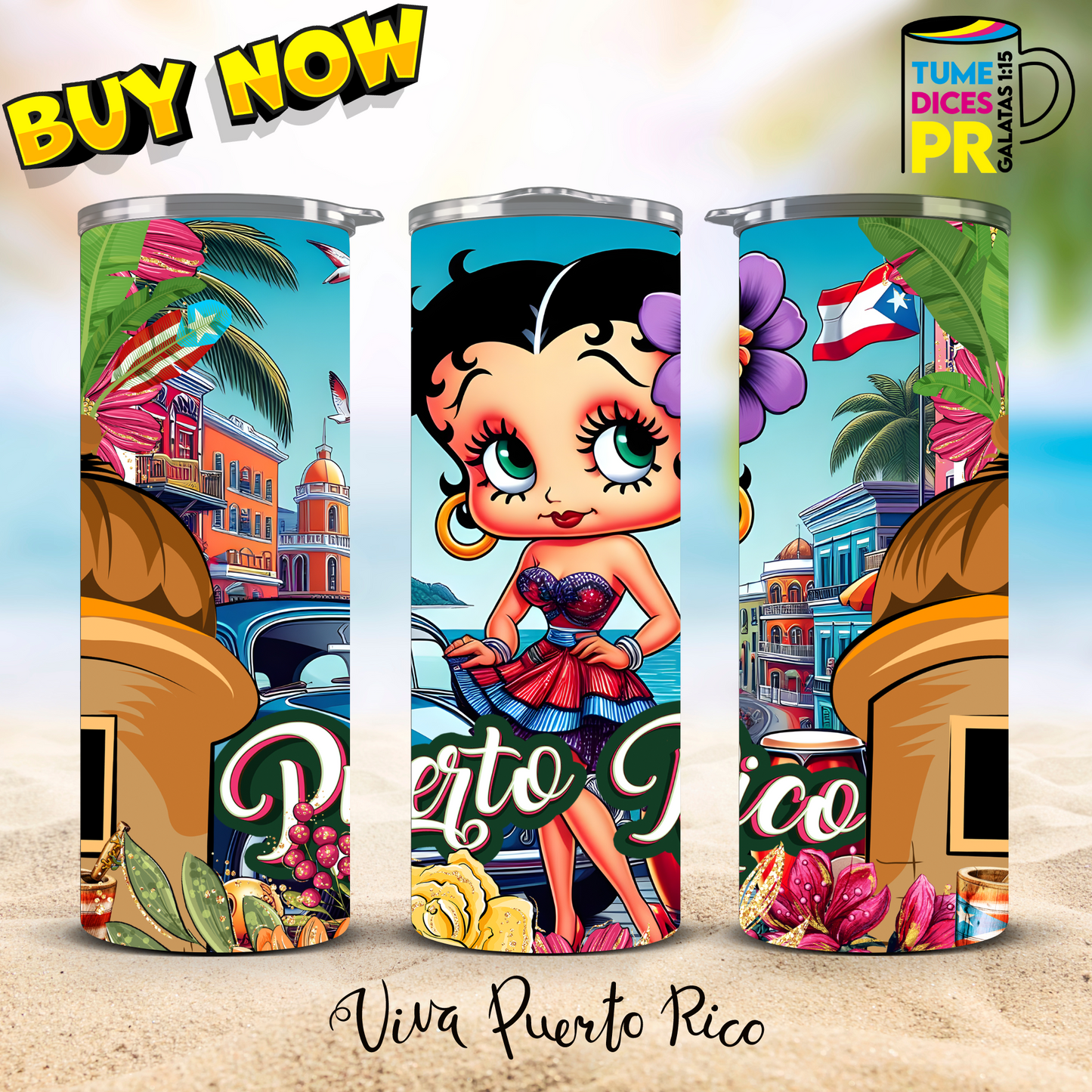 PUERTO RICO 2 Skinny Tumbler
