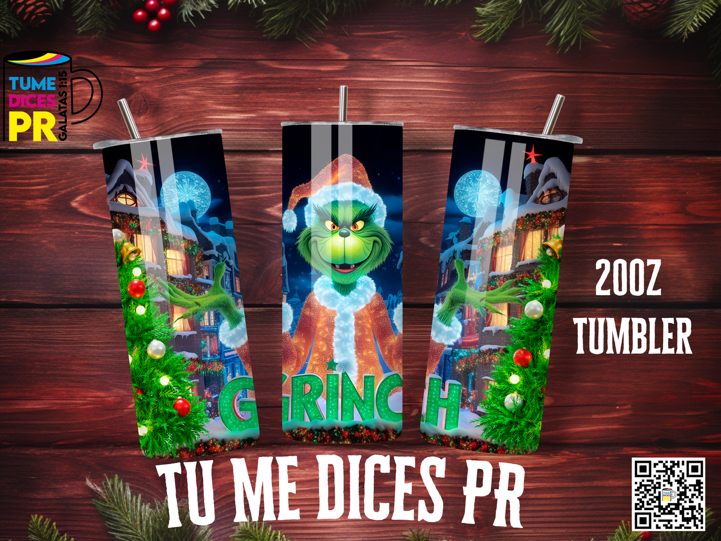 NAVIDAD 3 Skinny Tumbler