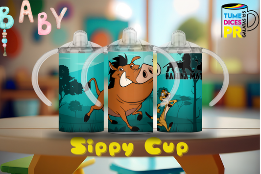Sippy Cup El Rey León Pumba 12 oz | Acero inoxidable | Con sorbeto