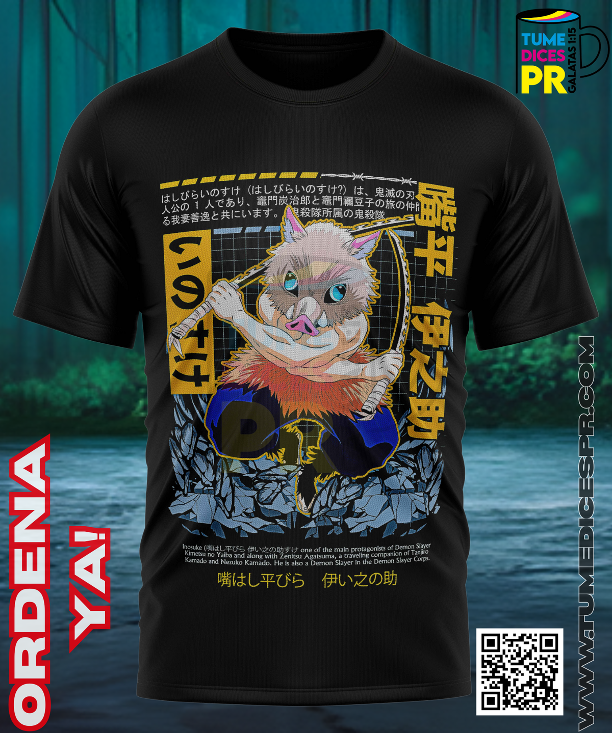 Camiseta DEMON SLAYER 2 | Algodón y poliéster | Tallas S–XL