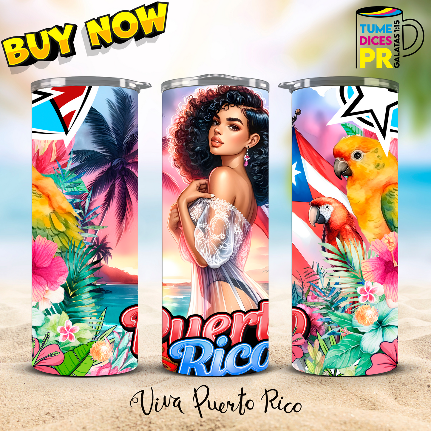PUERTO RICO 2 Skinny Tumbler