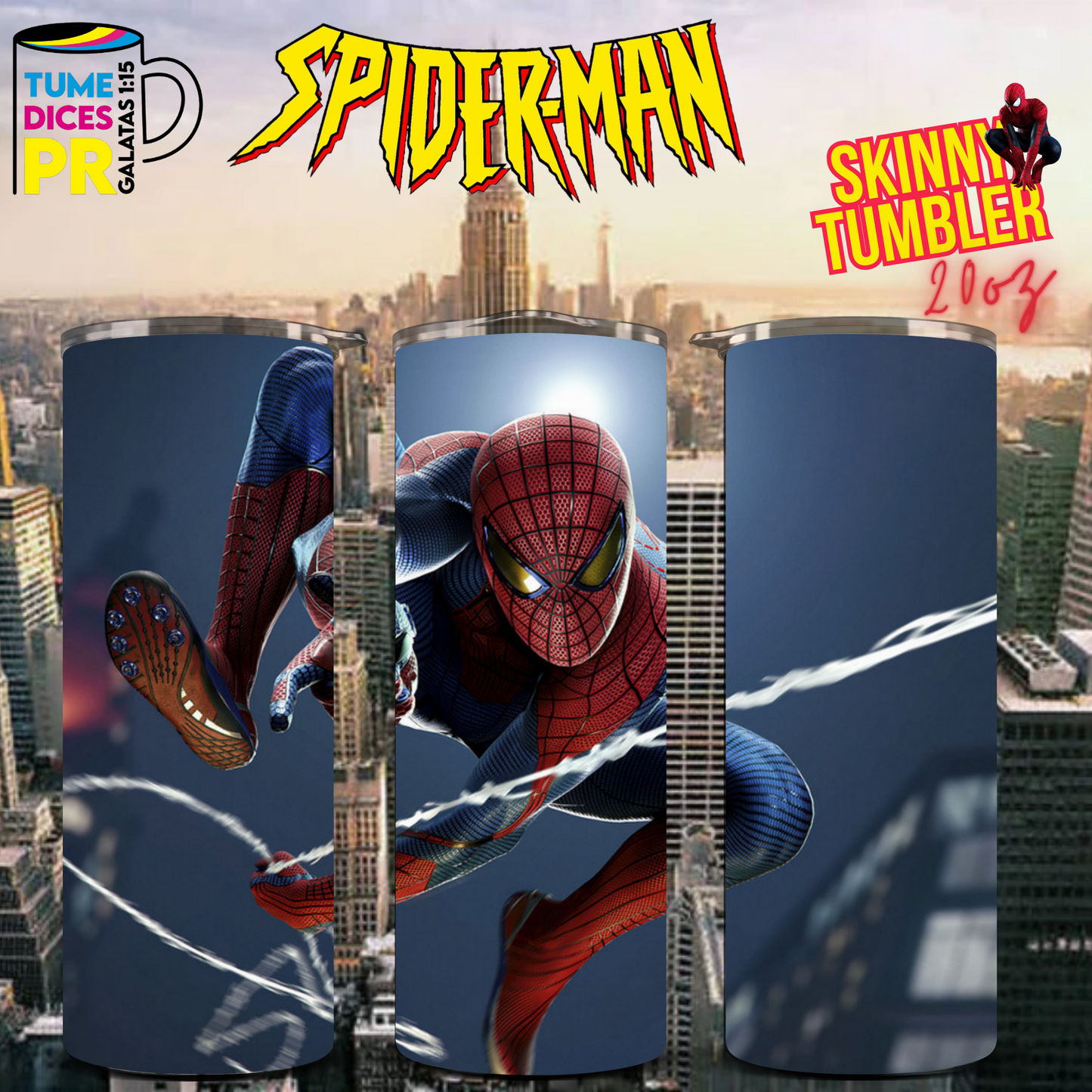 SPIDERMAN 2 Skinny Tumbler