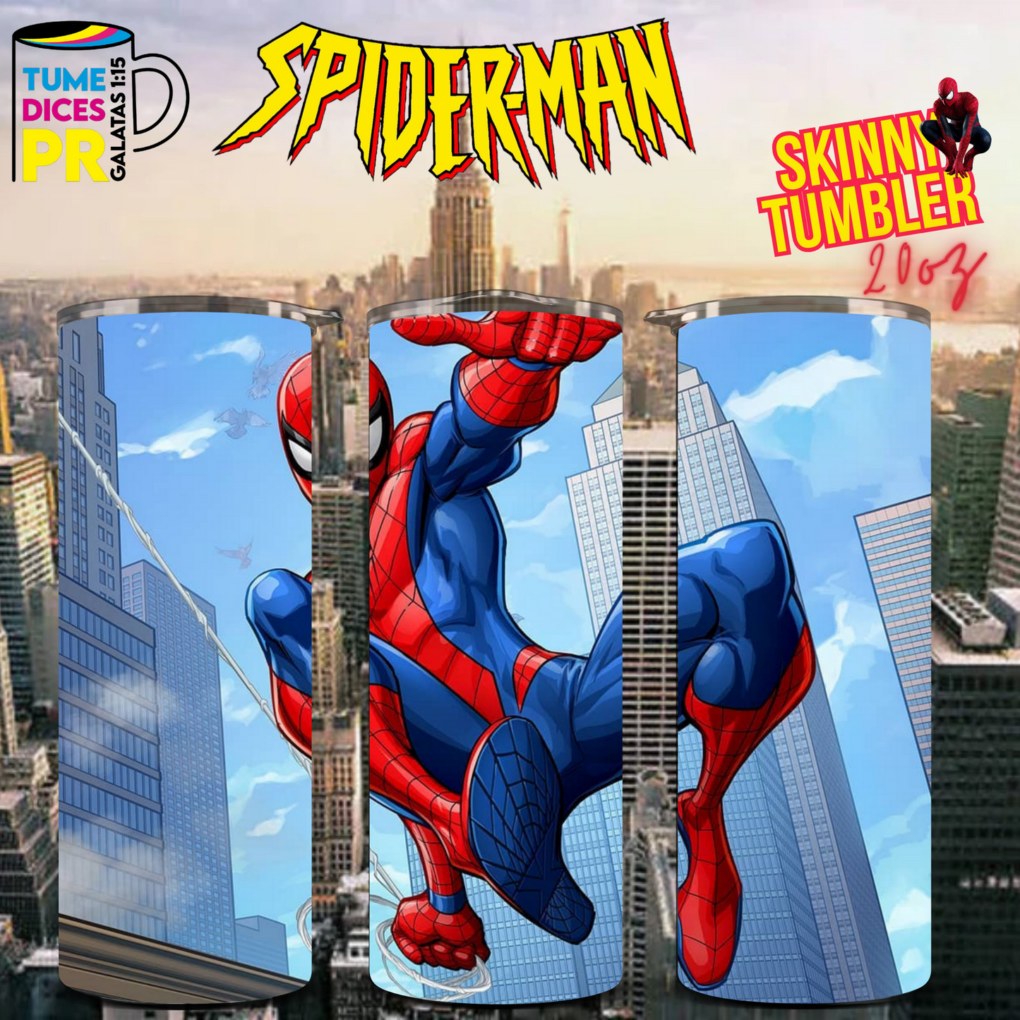 SPIDERMAN 2 Skinny Tumbler