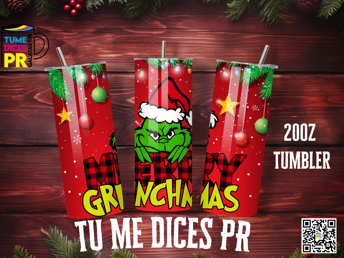 NAVIDAD 3 Skinny Tumbler