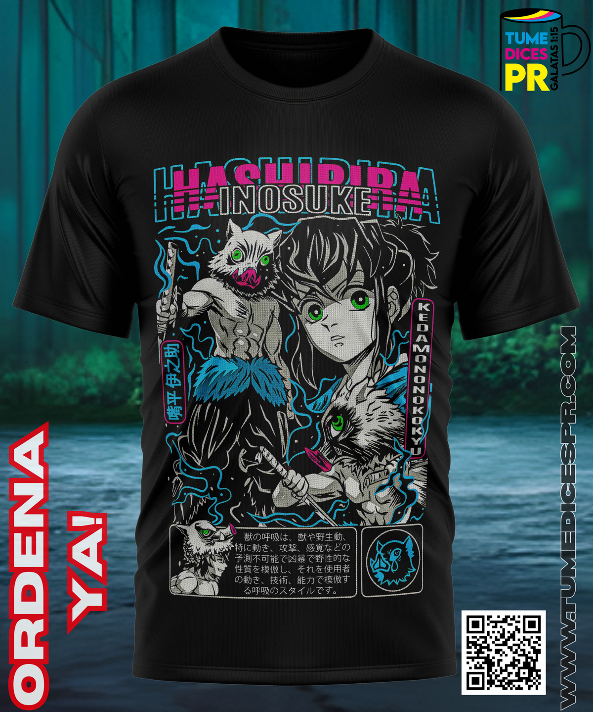 Camiseta DEMON SLAYER 2 | Algodón y poliéster | Tallas S–XL
