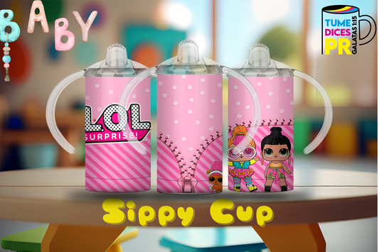 Sippy Cup LOL Surprise 12 oz | Acero inoxidable | Con sorbeto